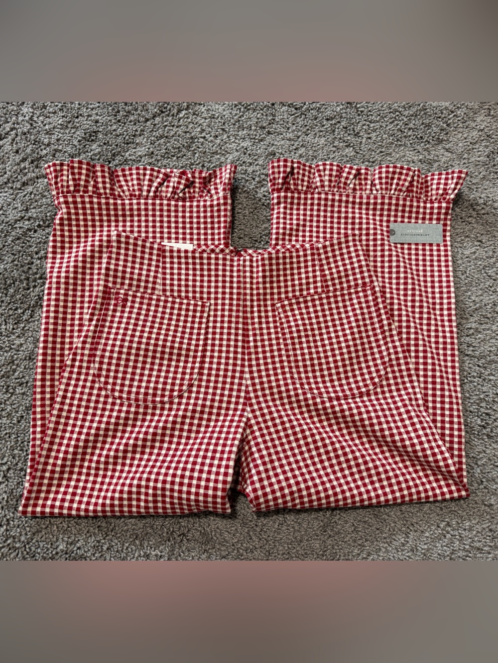 NWT Anthropologie Colette Ruffle-Hem Crop Wide-Leg Pants - Picture 2 of 4